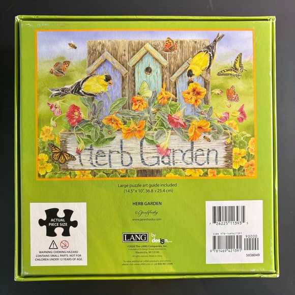 3/$20 🧩 Herb Garden 1000 Piece Jigsaw Puzzle by Lang - Picture 2 of 6